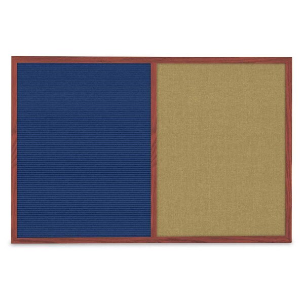 Slim Style Indoor Enclosed Corkboard, 36